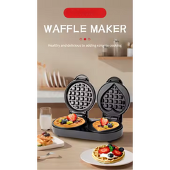 110V/220V 1100W 3-in-1 Mini Donut Maker, Sandwich Press & Waffle Machine – Non-Stick, Energy Efficient Breakfast Maker