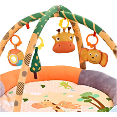 Baby Round Activity Play Mat Gym - Soft, Colorful, and Fun for Newborns & Beyond