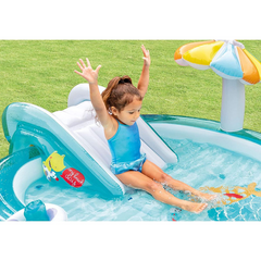 Gator Play Centre – Inflatable Kids Water Play Pool with Slide, Sprayer & Fun Accessories