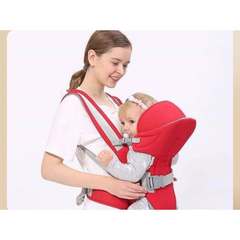 Breathable Baby Carrier with Adjustable Hip Seat – Ergonomic Baby Wrap Carrier for Hands-Free Comfort