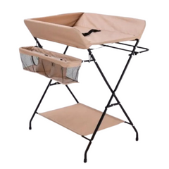 Multi-Function Baby Diaper Changing Table – Foldable & Portable Nursery Organizer with Safety Features | Adjustable Height & Storage