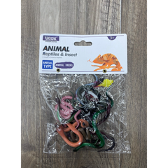 🐍 UCOX Animal Reptiles & Insect Toy Set – Realistic Plastic Animal Models for Kids