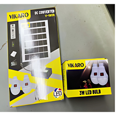 V-1805 DC Solar Lighting System with 3W LED Bulbs – Off-Grid Solar Kit for Home, Shop & Outdoor Use