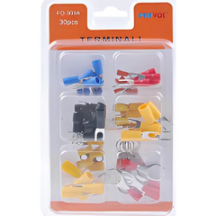 30pcs Assorted Electrical Terminals & Connectors Kit – CTC-303A | Automotive, Marine, & DIY Wiring