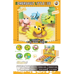 Somersault Little Bee – Wind-Up Flipping Toy (Set of 16) 🐝✨