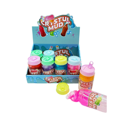 🧃 Cristul Mud Slime Drink Toy – Colorful Glitter Slime in Soda Cup Design (6-Pack)
