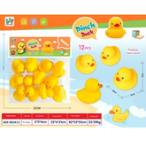 🛁 Yellow Rubber Bath Ducks for Kids – 12 Pack | Floating Squeaky Bath Toys for Baby Showers & Fun Bath Time Play