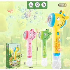 Giraffe Bubble Gun – Automatic Light-Up Bubble Blower for Kids (Ages 3+)