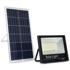 200W Solar Flood Light Flood Light Outdoor Lamp (Black)