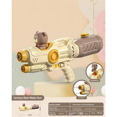 π§Έπ¦ Cartoon Bear Water Gun β Dual Nozzle Water Blaster Toy for Kids (Detachable Bear Design)