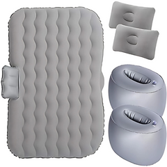 Car Travel Air Mattress – Portable Back Seat Car Sleeping Pad with Electric Air Pump – Fast Inflation for Camping, Travel, Hiking, and More