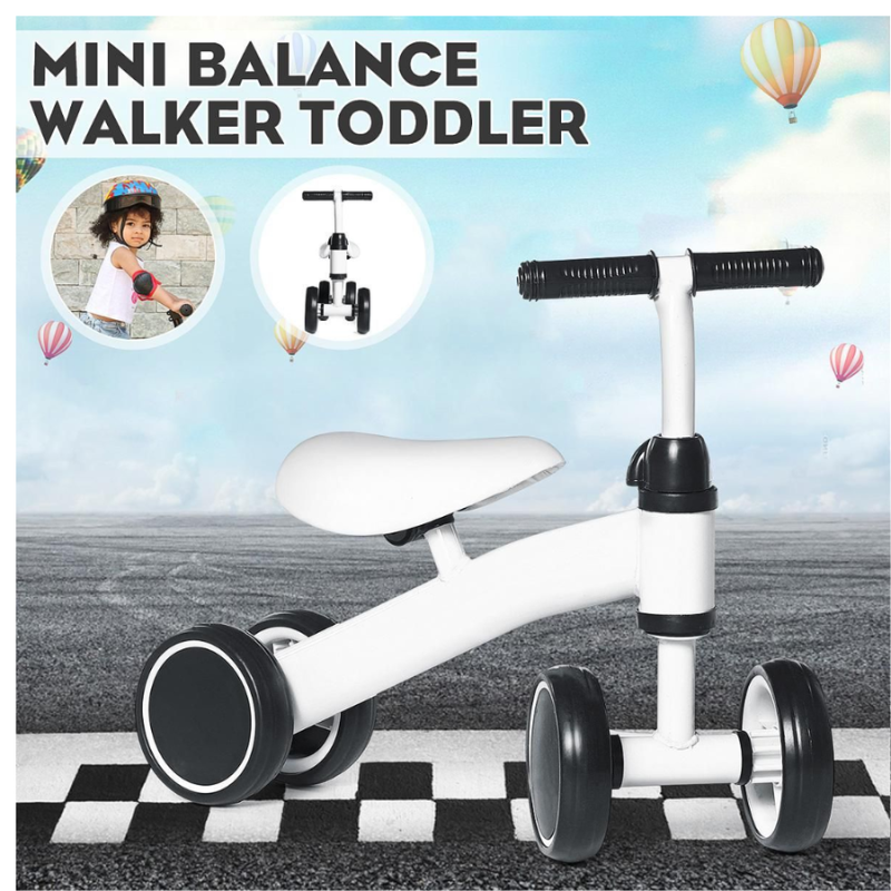 Adventure’s 4-Wheel Walker Bike for Toddlers – No Pedals, Lightweight Carbon Steel Frame