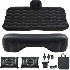 Car Travel Air Mattress – Portable Back Seat Car Sleeping Pad with Electric Air Pump – Fast Inflation for Camping, Travel, Hiking, and More