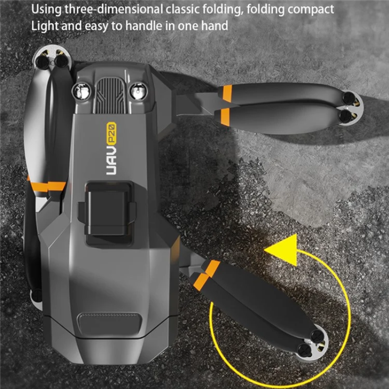 P20 4K GPS Drone with Laser Obstacle Avoidance – Brushless Quadcopter with Dual Batteries, 50x Zoom, and HD Aerial Camera