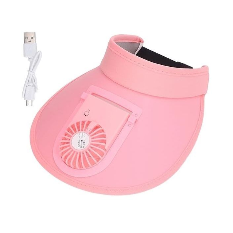 Breathable USB Rechargeable Summer Fan Cooling Cap – Stay Cool & Sun-Protected
