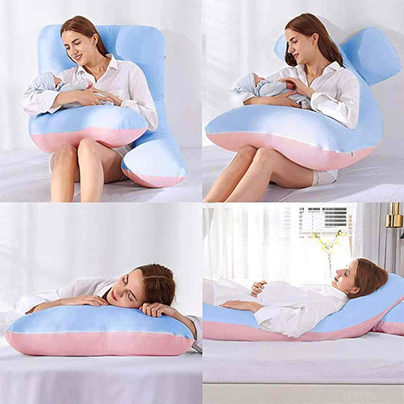 51'' U-Shaped Pregnancy Pillow - Ultimate Comfort & Support for Maternity Needs