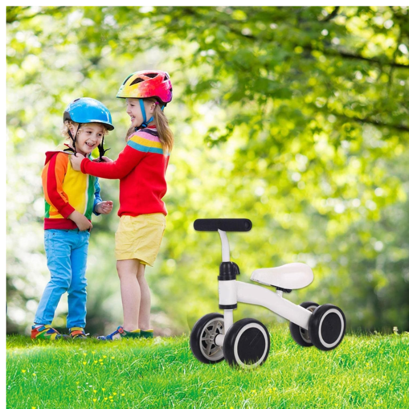 Adventure’s 4-Wheel Walker Bike for Toddlers – No Pedals, Lightweight Carbon Steel Frame