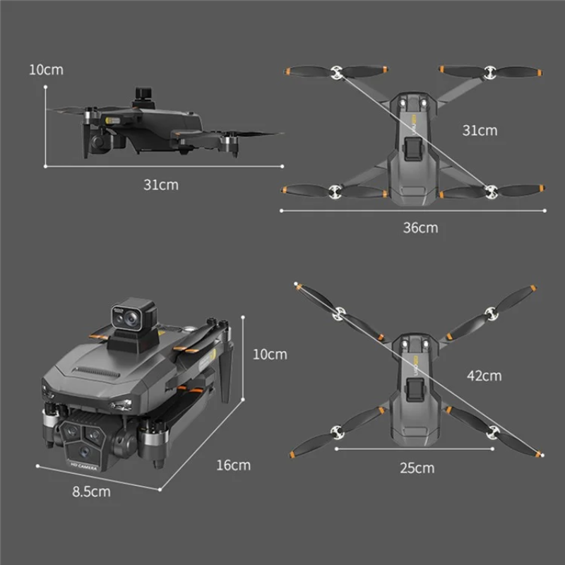 P20 4K GPS Drone with Laser Obstacle Avoidance – Brushless Quadcopter with Dual Batteries, 50x Zoom, and HD Aerial Camera