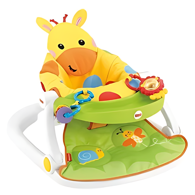 Cotton Swings Baby Seat with Removable Tray & Two Linkable Activity Toys (Multicolor)
