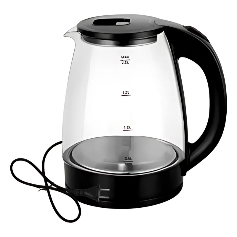 LX-3001 Electric Kettle (2L, Black) – Stylish, Durable, and Safe