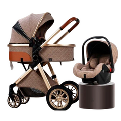 Luxury 3-in-1 Baby Stroller & Car Seat Combo – Premium Travel System for Newborns & Infants