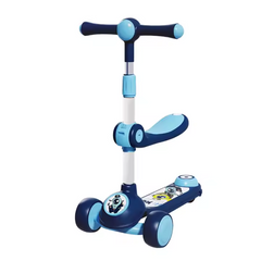 Adjustable 3-in-1 Kids Scooter with Music & Lights | Foldable Toddler & Teen Scooter
