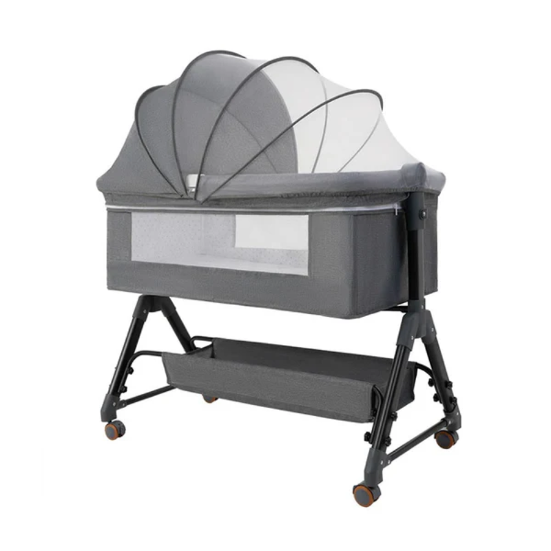 Multi-Functional Portable Newborn Folding Baby Crib | 3-in-1 Bedside Sleeper & Rocking Cradle