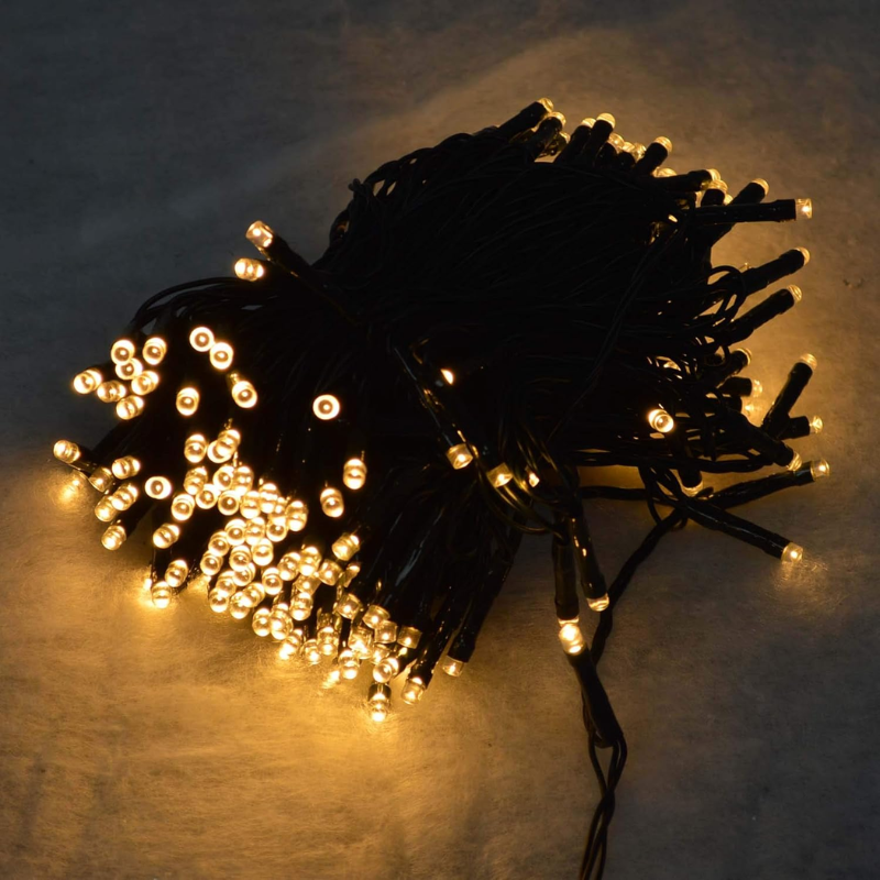 120 LED Multi-Action Warm White Christmas Lights (10m) – Indoor & Outdoor, Energy Efficient by Premier
