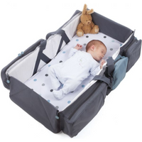 3-in-1 Portable Bassinet, Diaper Bag & Changing Station – Multifunctional Travel Baby Gear