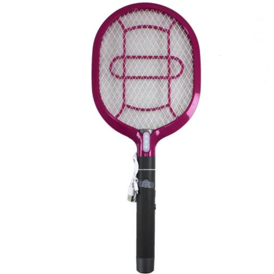 Rechargeable Insect Killer Bat with Base – Mosquito & Fly Zapper Racket | Available in 54x22cm & 46x21cm | With Light / No Light Options – Multicolor Pest Control