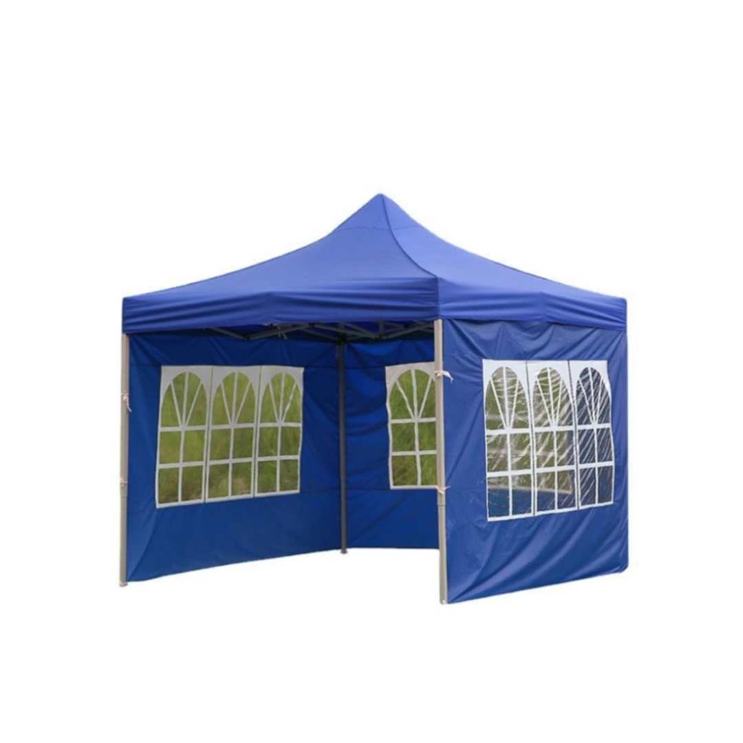 3x3m Blue Gazebo Tent with Side Walls – Waterproof Outdoor Canopy for Parties, Markets & Events