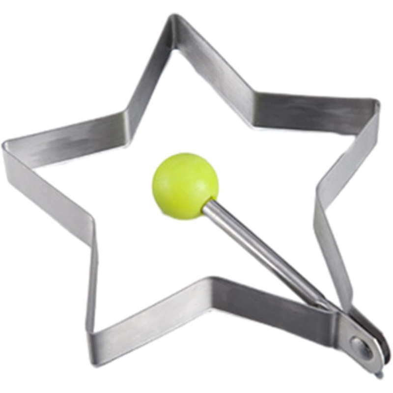 YD317872 Star-Shaped Egg Ring – Stainless Steel Non-Stick Mold for Fried Eggs, Pancakes & More