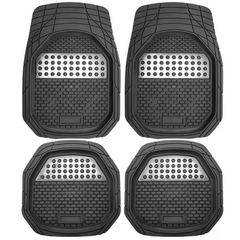 Car Floor Mats (4006A) - Premium 4-Piece Universal Pedal Mats for All Vehicles
