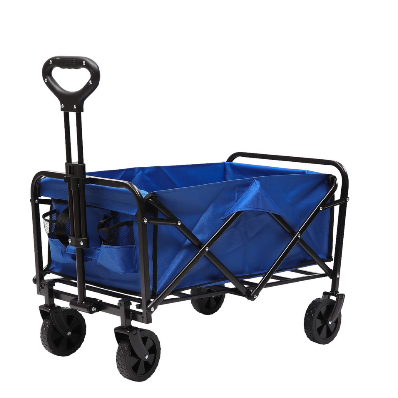 Collapsible Heavy Duty Outdoor Camping Storage Trolley – Folding Utility Wagon for Camping, Beach, Sports & More