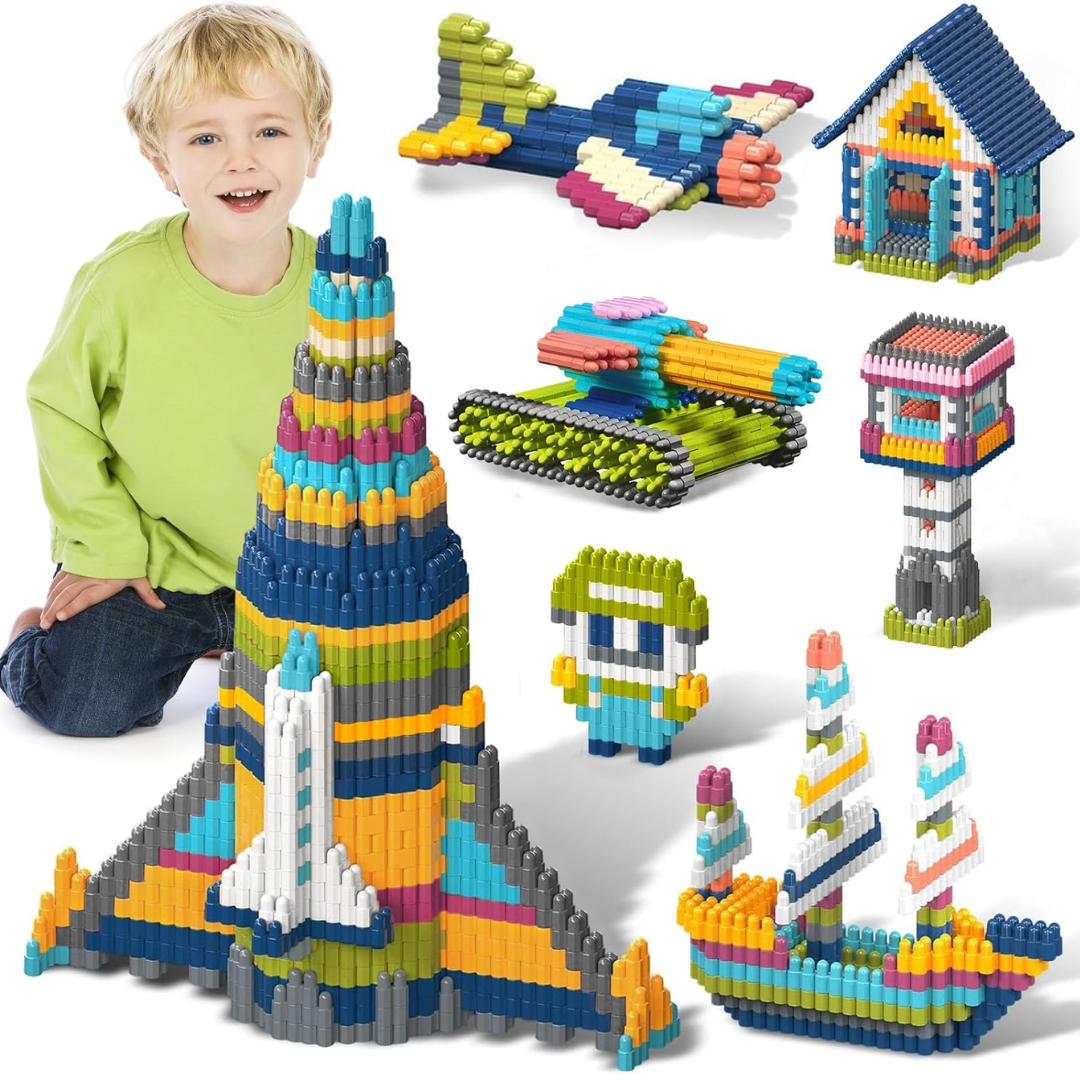 🧩 STEM Building Toys for Kids (1140 Pieces) – Montessori Educational Construction Set for Ages 3-12