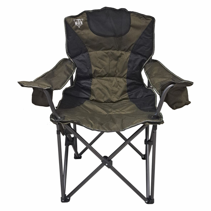 Luxury Camping Chair with Cup Holder & Cooler Box – Sturdy & Portable Outdoor Seat