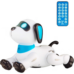 Robot Stunt Dog Toy – Remote Control AI Puppy with Voice Programming, Music & Tricks | Interactive Electronic Pet for Kids Ages 3-9 | Ideal Christmas & Birthday Gift