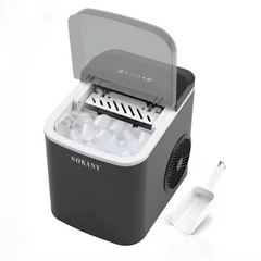 12Kg 24H Self-Cleaning Portable Ice Maker Machine (SK-03038) – 2 Bullet Ice Sizes – Countertop Ice Maker for Home, Office, Bar & Parties
