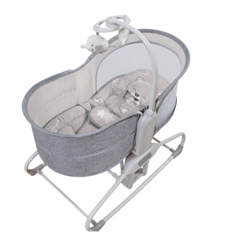 Deluxe 4-in-1 360° Sway Bassinet | Smart Soothing Cradle for Babies