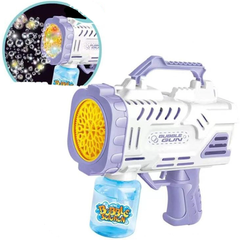 ✨ Automatic LED Bubble Gun Machine for Kids – Light-Up Electric Bubble Blower Toy