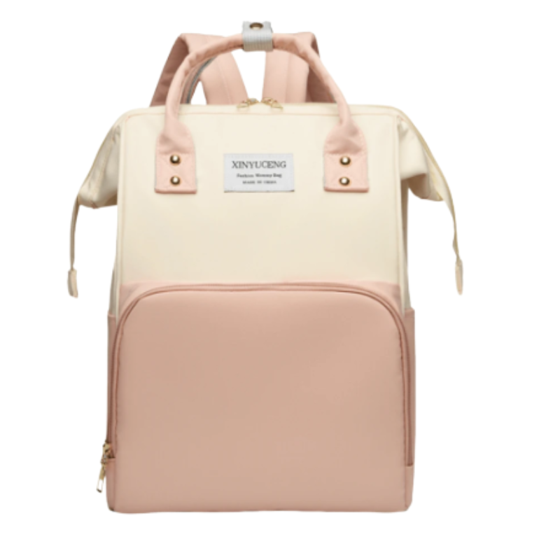 Upgraded Oxford Fabric Diaper Bag – Waterproof, Lightweight & Large Capacity with Insulated Bottle Holders