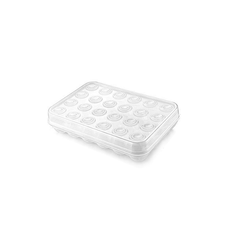 DH - 24 Egg Holder Plastic Egg Tray | Transparent, Durable, Space-Saving Egg Container