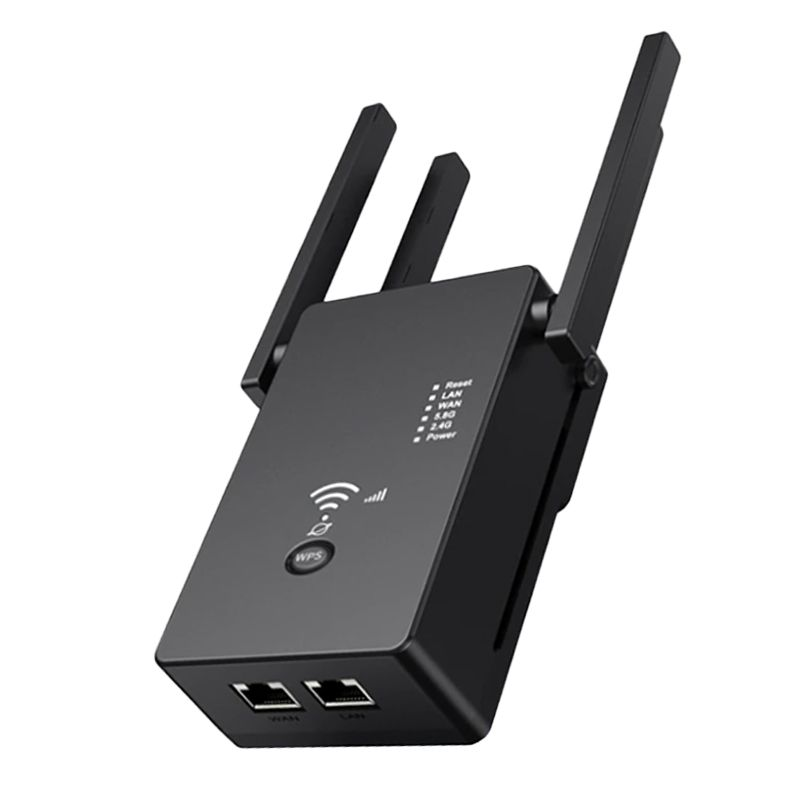 Smart Dual-bands 2.4GHz/5GHz Wi-Fi Range Extender – Boost Your Wi-Fi Signal for Seamless Connectivity