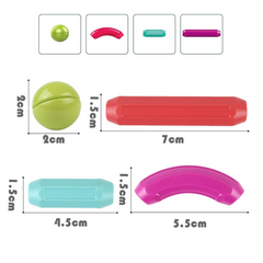 64-Piece Magnetic Sticks & Balls Educational Toy – STEM Learning Game for Kids