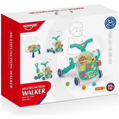 5-in-1 Baby Multifunction Walker - Sit-to-Stand, Game Panel, Adjustable - Green