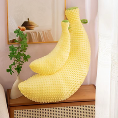 🍌 Giant Banana Plush Pillow – Soft, Squishy & Fun Decorative Cushion