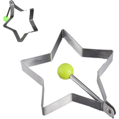 YD317872 Star-Shaped Egg Ring – Stainless Steel Non-Stick Mold for Fried Eggs, Pancakes & More