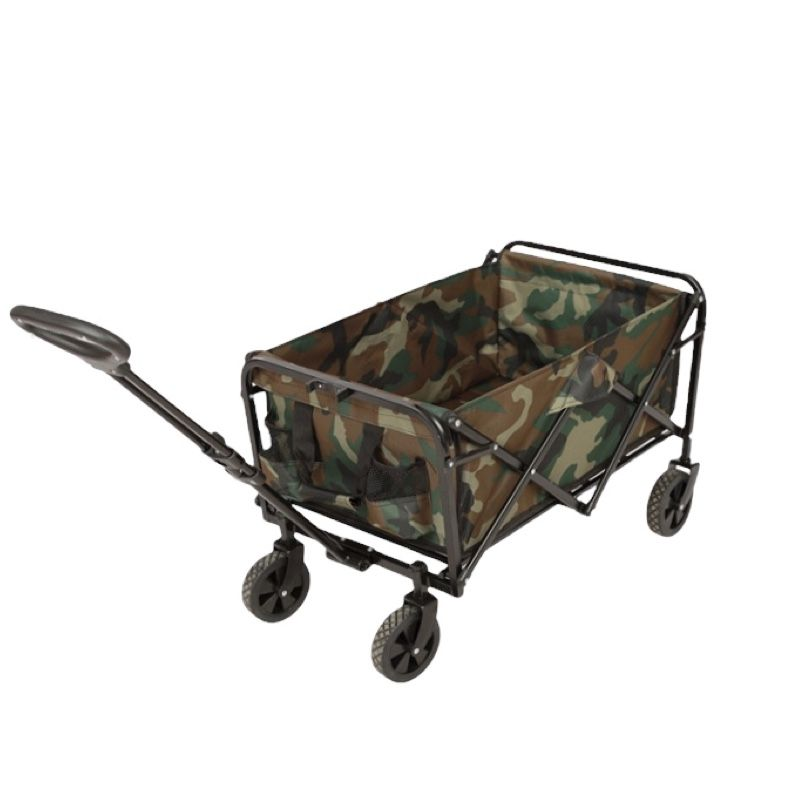 Collapsible Heavy Duty Outdoor Camping Storage Trolley – Folding Utility Wagon for Camping, Beach, Sports & More