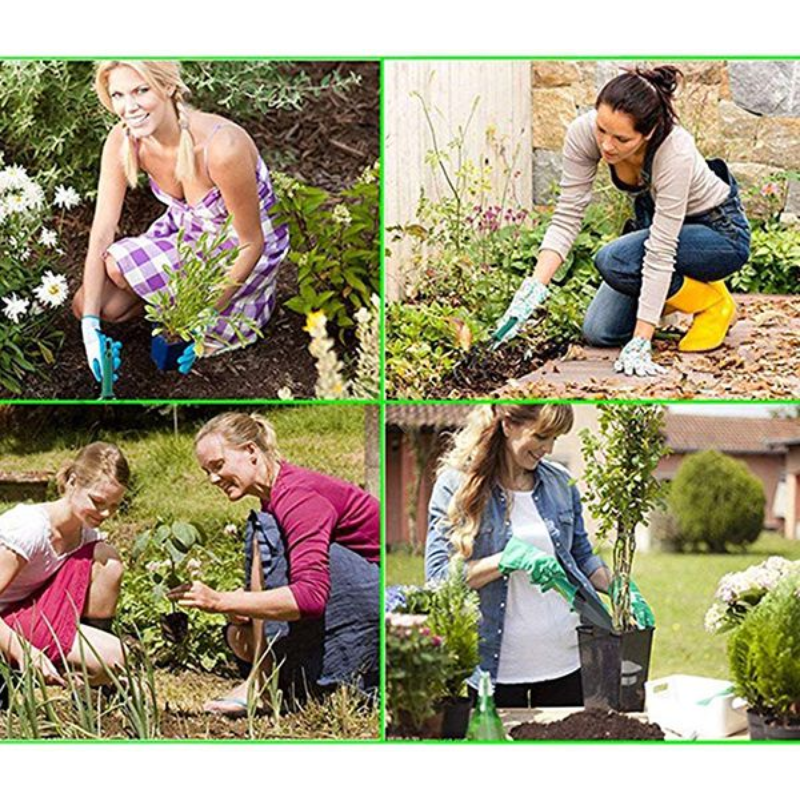 5-Piece Durable Stainless Steel Garden Tool Set with Storage Case – Rust-Resistant Hand Tools for Digging, Weeding, Planting