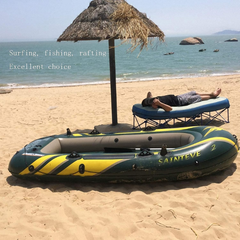 Durable 3-Person Inflatable Rubber Boat – Wear-Resistant Kayak for Fishing & Water Sports